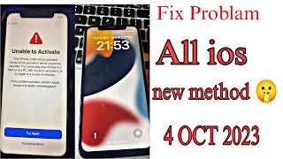 How to Fix  Unable to activate iphone A to Z Problam Fix Full video new OCT 2023 [upl. by Forrest639]