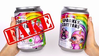 Original o falso  Poopsie Slime Surprise Sparkly Critters [upl. by Annaj]