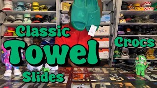 Classic Towel Slides x Crocs Review  on foot [upl. by Caputto331]