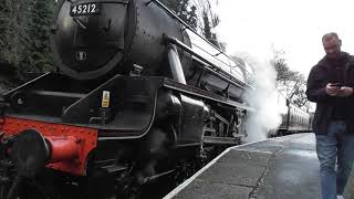 45212 at Haworth at 254pm Sunday 14th January 2024 Please subscribe to this channel [upl. by Aciretal314]