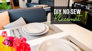 NoSew Placemats How to Make Easy Mesh Placemats [upl. by Asoral698]