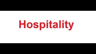 Hospitality meaning in Hindi [upl. by Hild762]