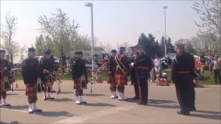 Halton Regional Police Pipes and Drums Police Day 2015 [upl. by Cos]