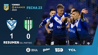 TorneoBinance  Fecha 23  resumen de Vélez  Banfield [upl. by Esinart]