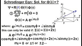 Physics  Ch 665 Quantum Mechanics The Hydrogen Atom 21 of 78 Schrodinger Eqn PHI [upl. by Cote455]