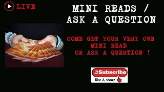 LIVE MINI READS  ASK A QUESTION 1 PM EASTERN JUNE 15 [upl. by Annaid]