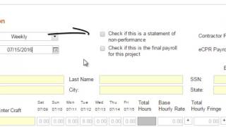 Module 2 Online Certified Payroll Reporting Entering Payroll Information  Part 1 310 [upl. by Esertak]