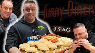 Eddigi legdurvább kihívás❗ 35 kg burger tál a Sunny Dinerben🍔burger challenge promotion [upl. by Aennyl]