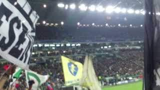 JUVENTUS 22 real madrid Curva Sud Goal di Vidal su rigore e esplosione della Sudmp4 [upl. by Naeruat]