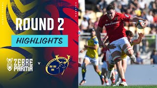 Zebre Parma v Munster  Highlights  Round 2  URC 202425 [upl. by Wunder]