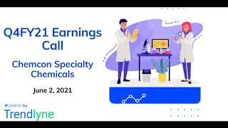 Chemcon Specialty Chemicals Earnings Call for Q4FY21 [upl. by Cirillo464]