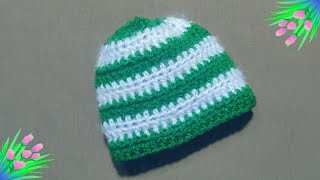 TOPI BANANE KA BAHOT HI ASAN TARIKA  very easy and simple crochet cap for beginners  WOOLEN HAT [upl. by Silyhp]