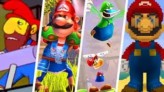 Evolution of Super Mario References in Other Games 1991  2019 [upl. by Einalem]