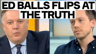 Ed Balls FLIPS When I Challenge Media Complicity In Gaza War Crimes [upl. by Adiazteb]