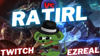 RATIRL  TWITCH VS EZREAL  ADC GAMEPLAY  Patch 1422  Season 14  LeagueofLegends [upl. by Emearg]