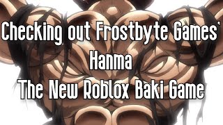 THE NEW BAKI GAME ON ROBLOX  HANMA [upl. by Helve]