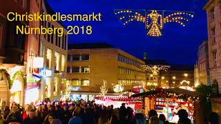 Nürnberg Weihnachtsmarkt 2018  Christmas market in Germany [upl. by Saimon570]