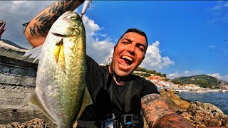 Spinning  Fishing  Parga Greece [upl. by Ilujna]