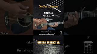 Sephia  Sheila On 7  Tutorial Chord Gitar Mudah dan Lirik chordgitar [upl. by Anaik805]