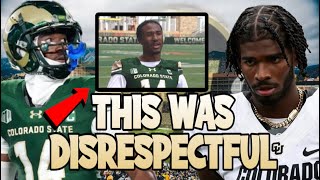 🚨 Colorado State ⭐️ Receiver Tory Horton Completely Disrespected The Colorado Buffaloes ‼️ [upl. by Garnet921]