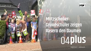 Mutzschener Grundschüler zeigten Rasern den Daumen [upl. by Pevzner]