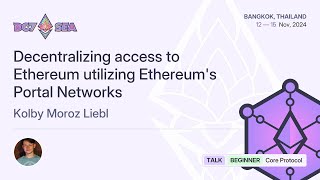 Decentralizing access to Ethereum utilizing Ethereums Portal Networks [upl. by Arrac989]