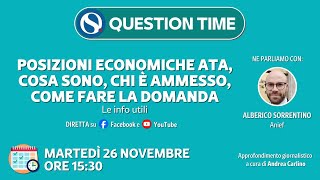 Posizioni economiche ATA cosa sono chi è ammesso come fare la domanda [upl. by Tasia]