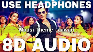 Maasi Theme 8D Audio  Jawan  Anirudh Ravichander  Heisenberg  Shah Rukh Khan Nayanthara [upl. by Yaner]