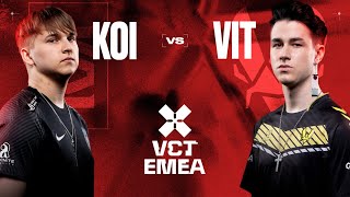 Dia Crucial VCT  Movistar KOI VS Team Vitality  Karmine Corp VCT EMEA Kick off  DG2MIL [upl. by Eenal]