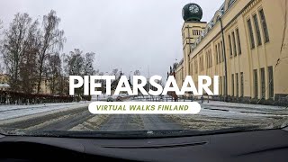 4K Pietarsaari Finland Sunday city drive in very bad weather 742024 [upl. by Noevad]