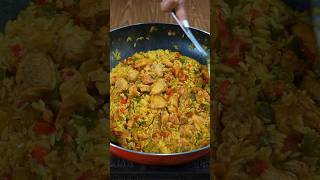 Mezcla el arroz con pollo para una cena deliciosa [upl. by Nolaj]