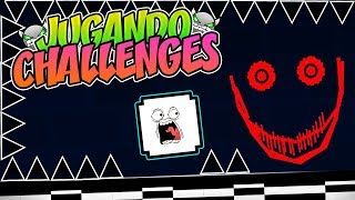 JUGANDO LOS CHALLENGES IMPOSIBLES Y RAROS DE GEOMETRY DASH 211  VRO [upl. by Treble]