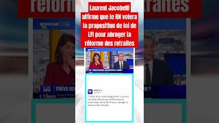 Laurent Jacobelli  Le RN votera la proposition de loi de LFI pour abroger la réforme des retraites [upl. by Elik49]