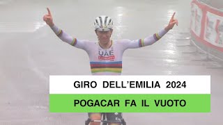 Tadej Pogacar fa il vuoto anche al Giro dell’Emilia Podio a sorpresa per Piganzoli [upl. by Stutzman]