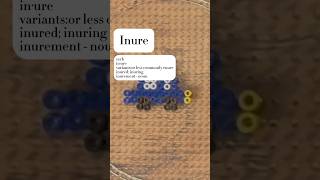 Inure Word Definition amp Pronunciation  Satisfying Crafts  dictionary words inure [upl. by Egbert]