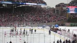 2009 Winter Classic National Anthem at Wrigley Field [upl. by Leacim]