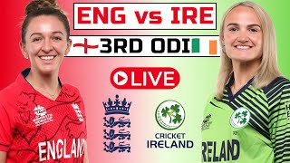 England Women vs Ireland Women live 3rd ODI  ENGW vs IREW live  live cricket match today [upl. by Dosh502]