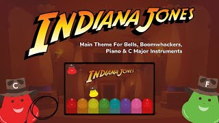 Indiana Jones  Theme Music Tutorial  Play on Piano Bell Boomwhackers or C Major Instrument [upl. by Roberto]