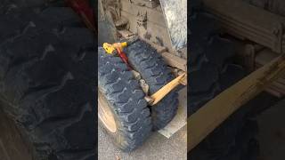 Truck life Stone removing from tyre trucks atrangicarkur trucklife ytshort shorts diwali [upl. by Adlesirhc]