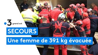 Évacuation dune femme de 391 kg dans la Meuse [upl. by Nieberg]