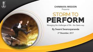 Storm to Perform  Swami Swaroopananda [upl. by Hullda]