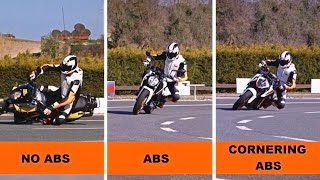 KTM  ABS and Cornering ABS Explained  Motorcycle Stability Control [upl. by Nauqyt]