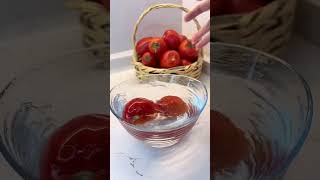 Buzlukta kışlık domates saklama yöntemi🥰Icy winter tomato storage method🥰 [upl. by Lonee]