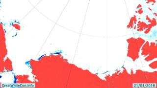 Beaufort Sea Ice Movement in the Spring of 2016 [upl. by Manville]