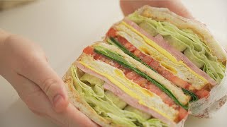 🥪 Club Sandwich in 10 MINUTES Delicious and healthy  Breakfast idea [upl. by Alyhc]