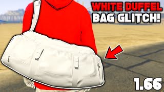 How To Get The White Duffel Bag Glitch In Gta 5 Online 167 [upl. by Einama719]