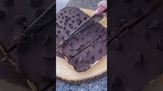 HOMEMADE CHOCOLATE PECAN CAKE BARS fyp shorts asmr pecan chocolate pecans cake homemade [upl. by Hertha]