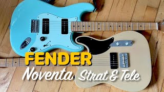 Fender Noventa Strat amp Tele  A Little Talk [upl. by Ziagos268]