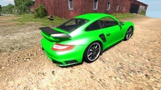 BeamNG Drive Porsche 911 GT2 v41 Crash Testing 29  Insanegaz [upl. by Osrick682]