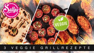 3 Grill Rezepte  vegetarische Beilagen  Sallys Welt [upl. by Yroffej]